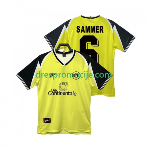 Borussia Dortmund SAMMER 6 1995 Dres Retro Domaći 1996 Kratkih Rukava Borussia Dortmund SAMMER 6 1995 Dres Retro Domaći 1996 Kratkih Rukava